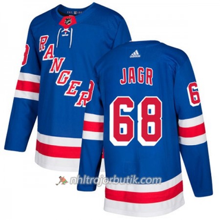 Män Ishockey New York Rangers Tröja Jaromir Jagr 68 Adidas 2017-2018 Blå Authentic